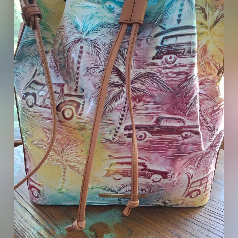Multicolor Drawstring Bucket Bag - Picture 2 of 9